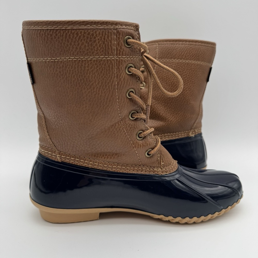 JBU BY JAMBU Womens 8M Navy Waterproof Maplewood Lace-Up Duck Boots B9MAW73 - Picture 4 of 15